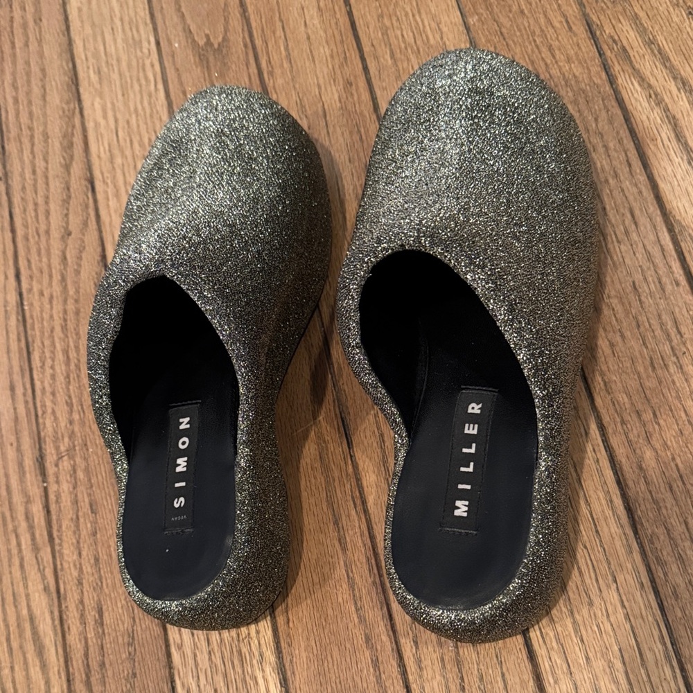 Simon Miller Shimmering Gold Clogs - Picture 2 of 6